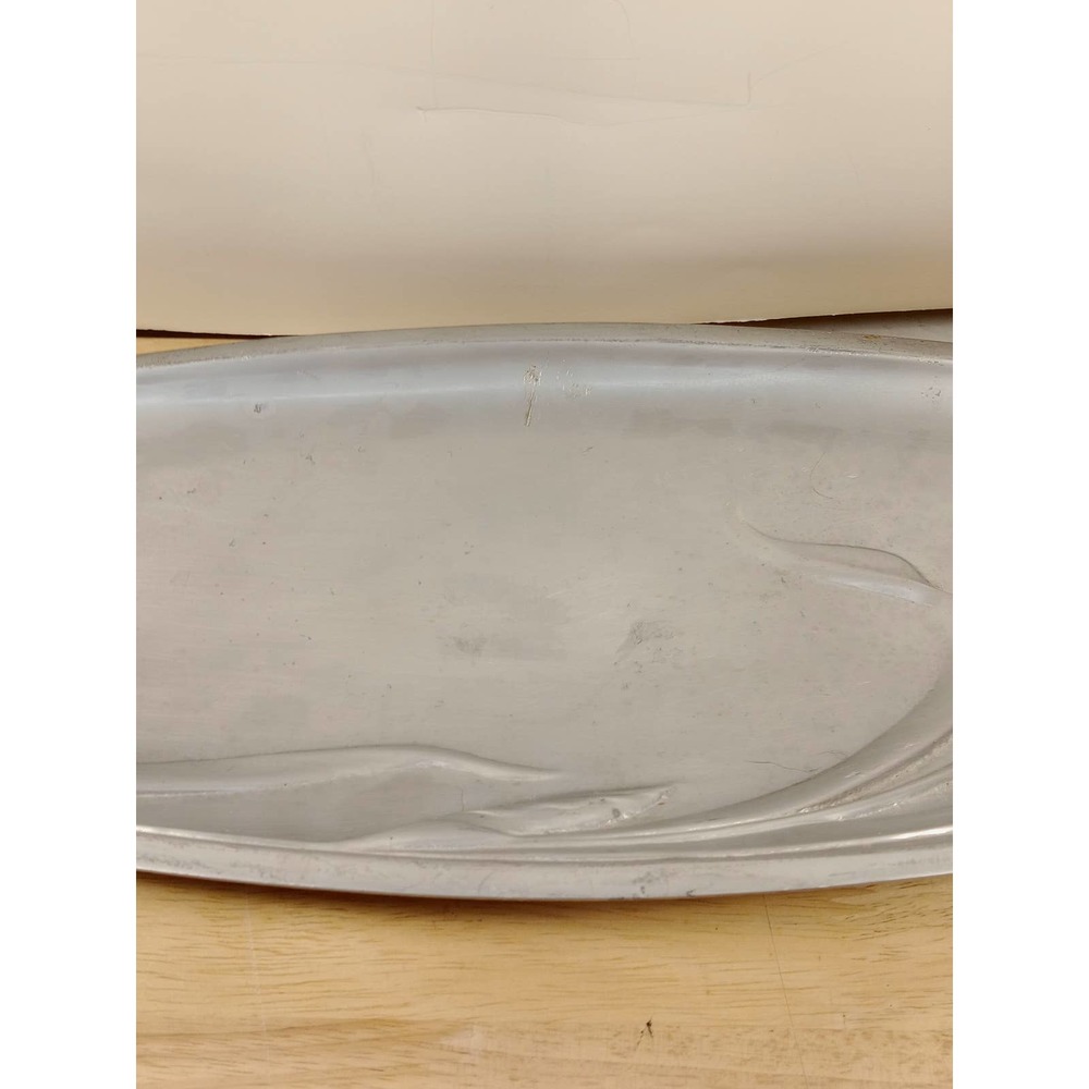 Lenox Aluminum Oval Serving Bread Tray Bowl 17", Butterfly Meadow Iris Floral